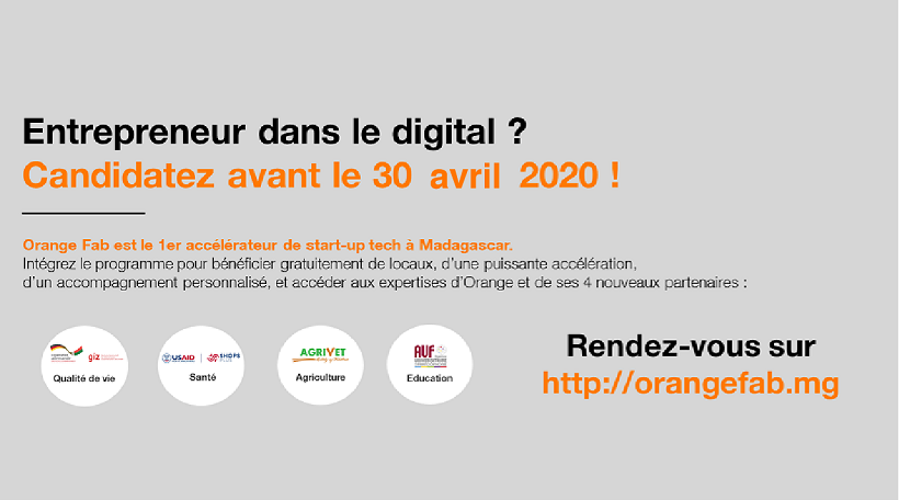 Orange Fab Madagascar Facebook Banner advertising their competition