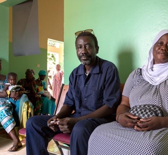 Senegalese man in waiting room