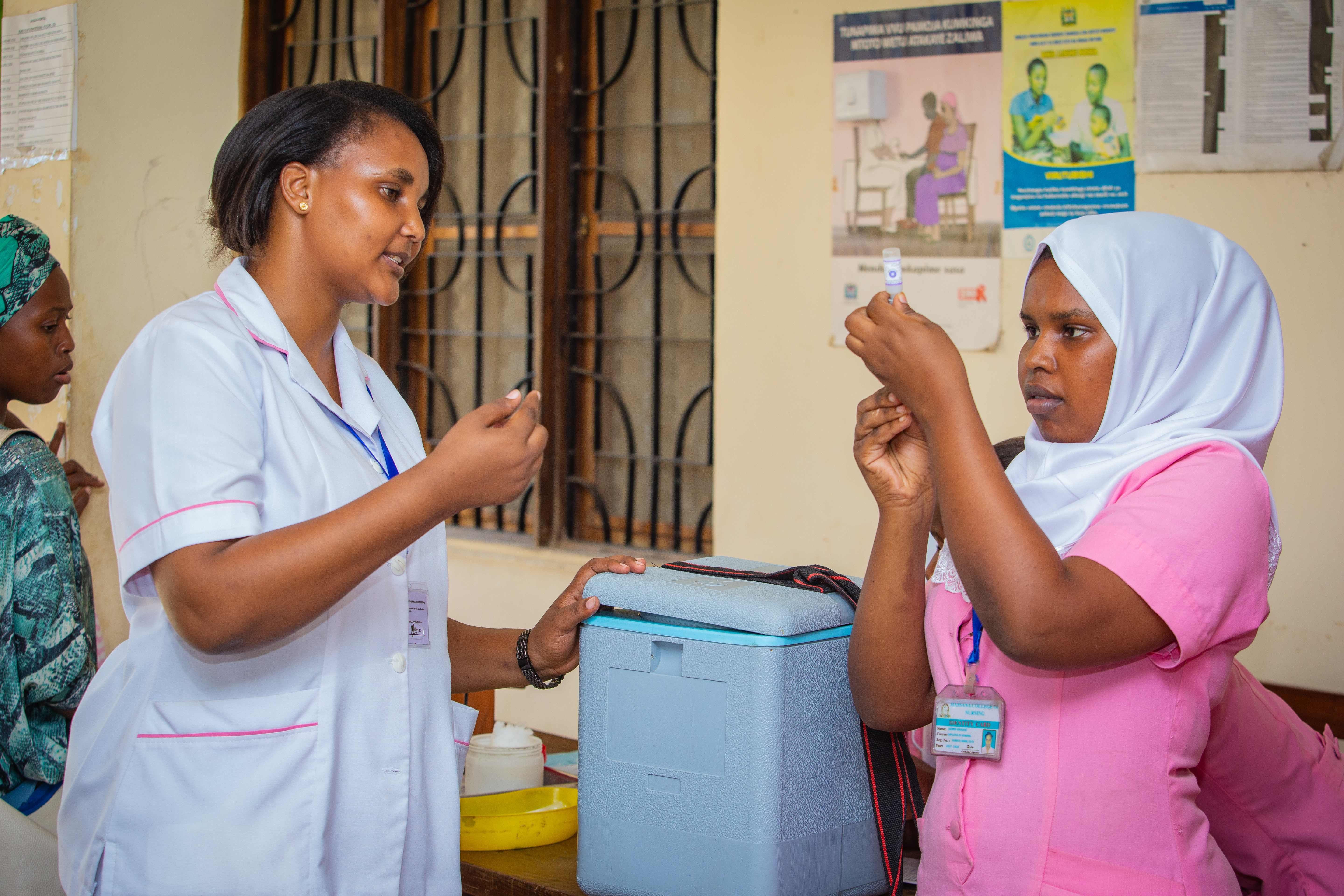 Image of medical staff in a clinic